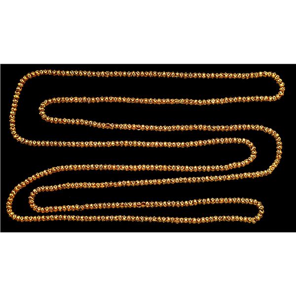 Long gold chain, 54.2 grams, 59-1/2" long, ex-Leocadia (1800), ex-Fismer, Treasure magazine cover (1