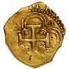 Image 2 : SPAIN, Seville, gold cob 2 escudos, Philip III or IV, assayer not visible.