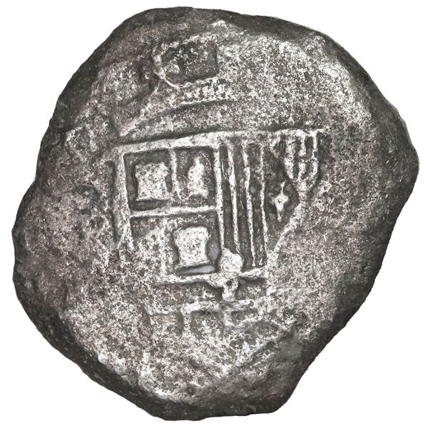 MEXICO, Mexico City, cob 8 reales, Philip III, assayer not visible, Grade 4.