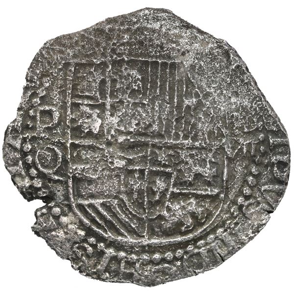 BOLIVIA, Potosí, cob 8 reales, Philip III, assayer Q, Grade 3.