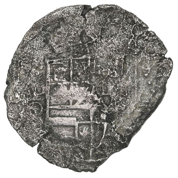 BOLIVIA, Potosí, cob 8 reales, Philip III, assayer Q, Grade 3.