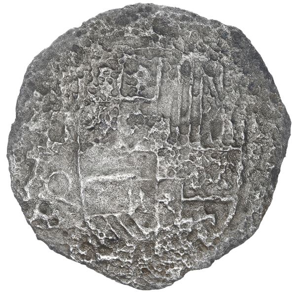 BOLIVIA, Potosí, cob 8 reales, Philip III, assayer Q, Grade 3, pre-Mother Lode certificate.