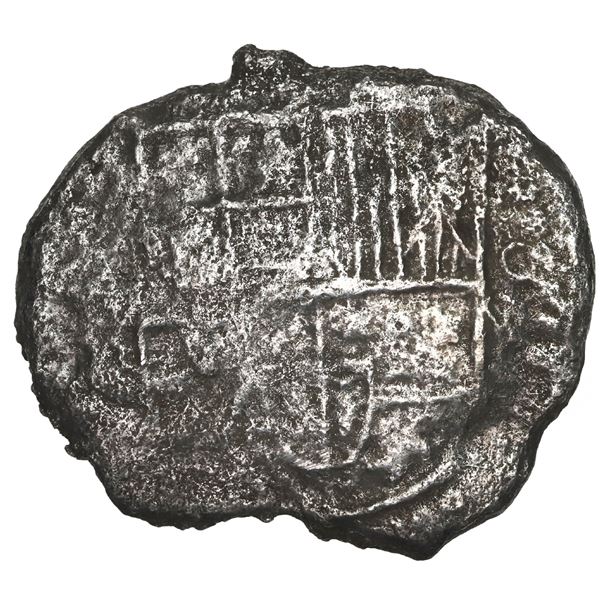 BOLIVIA, Potosí, cob 8 reales, Philip III, assayer not visible, Grade 3.