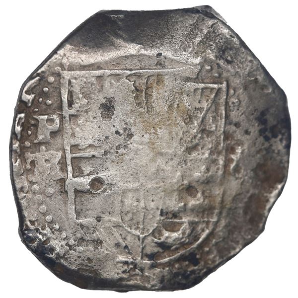 BOLIVIA, Potosí, cob 8 reales, Philip IV, assayer TR (large, late 1630s), ex-Sotheby's.