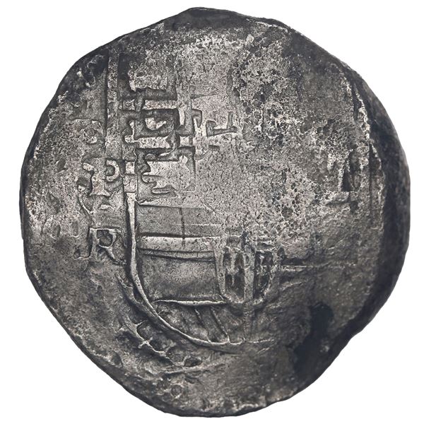 BOLIVIA, Potosí, cob 8 reales, Philip IV, assayer TR (large, early 1640s), ex-Sotheby's.