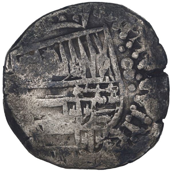 BOLIVIA, Potosí, cob 8 reales, Philip IV, assayer not visible (1640s), ex-Sotheby's.