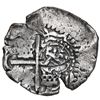 Image 2 : BOLIVIA, Potosí, cob 4 reales, (1649) O, with crowned-L countermark on cross.