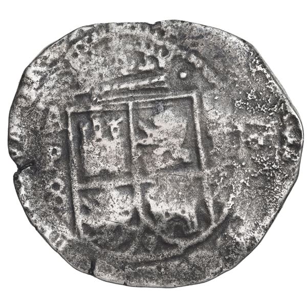 BOLIVIA, Potosí, cob 8 reales, 1652 E, Transitional Type IV/A.