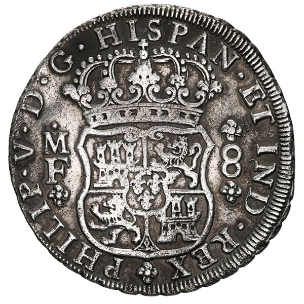 MEXICO, Mexico City, pillar 8 reales, Philip V, 1734 MF.