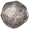 Image 1 : BOLIVIA, Potosí, cob 8 reales, Philip II, assayer B (3rd period).