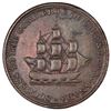 Image 1 : CANADA, Upper Canada, copper 1/2 penny token, dated 1812, Sir Isaac Brook / Success to the Commerce,