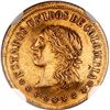 Image 1 : COLOMBIA, Medellín, gold 2 pesos, 1863, NGC AU details / cleaned.