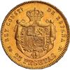 Image 2 : SPAIN, Madrid, gold 25 pesetas, Alfonso XII, 1879 EM-M, with 18-79 inside stars, NGC UNC details / o