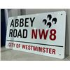 Image 2 : HEAVY PORCELAIN & METAL ABBY ROAD CITY OF WESTMINSTER BEATLES COLLECTORS SIGN 9 1/4" X 15 1/4"