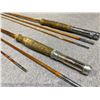 Image 2 : 2 SPLIT-CANE/BAMBOO 3PC VINTAGE FLY FISHING RODS