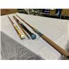 Image 1 : 3 VINTAGE FISHING RODS