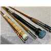 Image 2 : 3 VINTAGE FISHING RODS