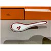 Image 2 : HERMES GUADALQUIVIR PORCELAIN SOUP SPOON