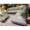 Image 2 : NATUZZI LEATHER SECTIONAL WITH ADJUSTABLE HEADRESTS APPROX 118 X 95"