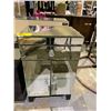 Image 1 : MIRRORED 2 DOOR 1 DRAWER NIGHTSTAND APPROX 19 X 16 X 30"