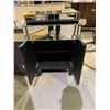 Image 2 : MIRRORED 2 DOOR 1 DRAWER NIGHTSTAND APPROX 19 X 16 X 30"