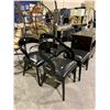 Image 2 : 4 MATCHING LEATHER DINING CHAIRS