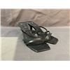 Image 1 : PAIR OF BLACK SUEDE STUDIO SHOES SIZE 38.5