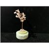 Image 2 : ROSE QUARTZ WITH JADE BONSAI TREE RETAIL $350