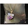 Image 2 : AMETHYST AND BLUE KYANITE NECKLACE RETAIL $350
