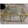 Image 1 : GLASS TOP COFFEE TABLE