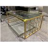 Image 2 : GLASS TOP COFFEE TABLE