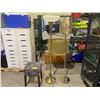 Image 1 : IKEA STOOL AND 2 STANDING FLOOR LAMPS (ONE NEED BASE FIXED)