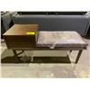 Image 1 : FRONT ENTRANCE BENCH WITH CUSHION AND DRAWER
