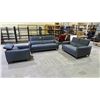 Image 1 : SOFA LOVESEAT AND CHAIR SET WITH ADJUSTABLE HEADRESTS