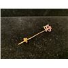 Image 3 : 18K STICK PIN WITH 9K TOP (1.2G)
