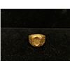 Image 1 : 18K+ MENS RING WITH FLORAL MOTIF (6.4G)