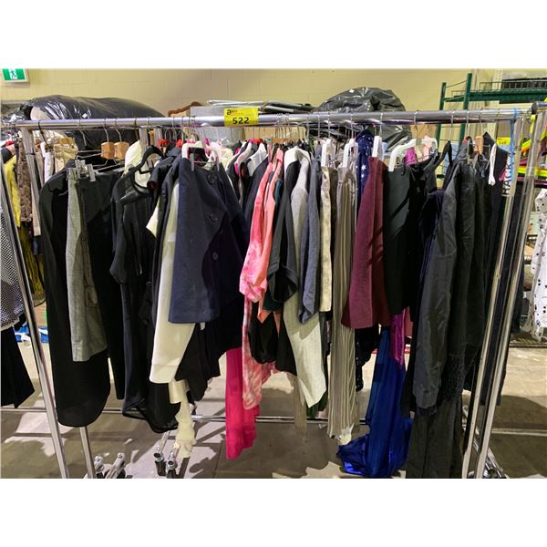 RACK OF ASSORTED CLOTHING (RACK NOT INCLUDED) - Able Auctions