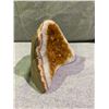 Image 2 : CITRINE (HEATED AMETHYST) GEODE 4.5X5.5" RETAIL $1400