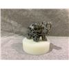 Image 2 : NATURAL CRYSTAL STONE ELEPHANT SCULPTURE RETAIL $680
