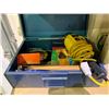 Image 2 : SHELF OF ASSORTED ITEMS INCLUDING; PAIR OF BOOTS, DRILL, MOTOR OIL & MORE
