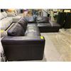 Image 2 : 2-PC LEATHER SECTIONAL SOFA