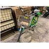 Image 2 : *TESTED WORKING* GREEN & YELLOW E-BIKE WITH BATTERY, KEY & CHARGER