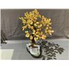 Image 1 : LARGE CITRINE BONSAI TREE ON AMETHYST BASE 14" RETAIL $3200