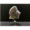 Image 1 : RAINBOW AMETHYST AURA ON STAND 5.5" RETAIL $800