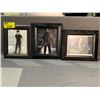 Image 1 : *UNKNOWN AUTHENTICITY* 3 ASSORTED AUTOGRAPHED PRINTS INCLUDING; JASON VOORHEES, MICHAEL MYERS &