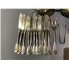 Image 2 : BAG OF SILVER PLATED FLATWARE & CUPS