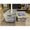 Image 1 : 2 BINS OF ASSORTED LEGO