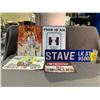 Image 1 : ASSORTED METAL SIGNS INCLUDING; STAVE LAKE ST, ELVIS PRESSLEY, NO SMOKING & MORE