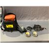 Image 1 : ASSORTED ITEMS INCLUDING; CAMERA BAG, CANDLE HOLDERS, POWER INVERTER & BIKE LOCKS