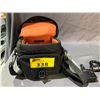 Image 2 : ASSORTED ITEMS INCLUDING; CAMERA BAG, CANDLE HOLDERS, POWER INVERTER & BIKE LOCKS